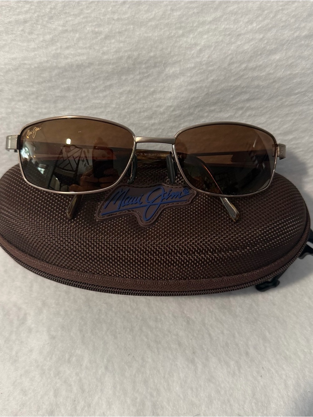 MAUI JIM PUAMANA MJ227 20 POLARIZED SUNGLASSES TITANIUM FRAME HCL BRONZE W/ CASE - Picture 2 of 11